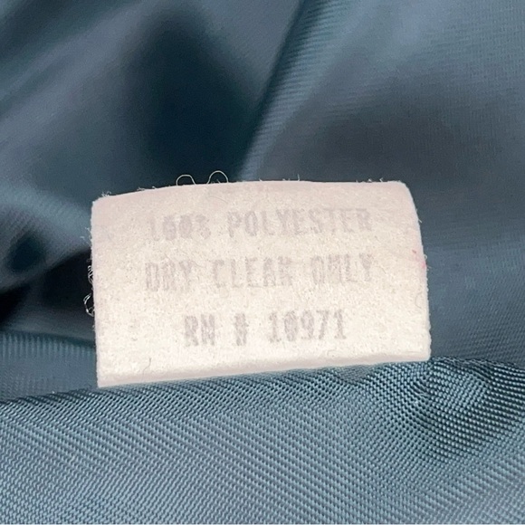 Vintage Size 8 Braetan Teal Blue Wool Coat Lined Retro Button Closure Peacock - Picture 13 of 13